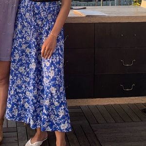 Zara Floral Printed Maxi Skirt